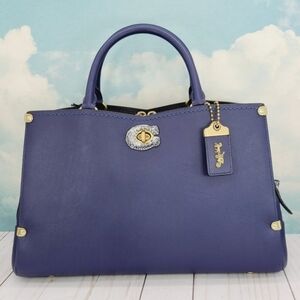 COACH Mason Carryall Satchel Snakeskin Cadet